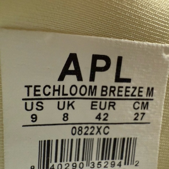 Athletic Propulsion Lab APL Running Shoes Mens Sz9  Techbloom Breeze Vanilla New